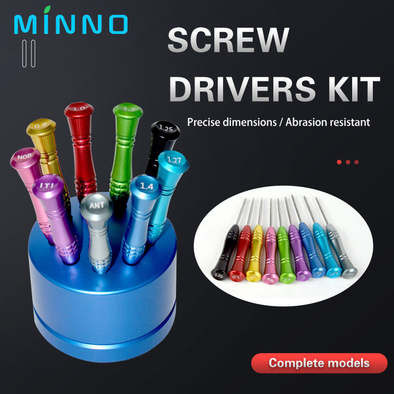 1PC درایو راننده ایمپلنت دندان استیل ضد زنگ میکرو پیچ و خم کننده با دسته برای ایمپلنت ابزار حفاری